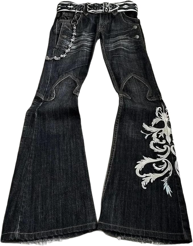 Y2K Micro La Retro Wide Jeans Leg Pants New High Waist Jeans