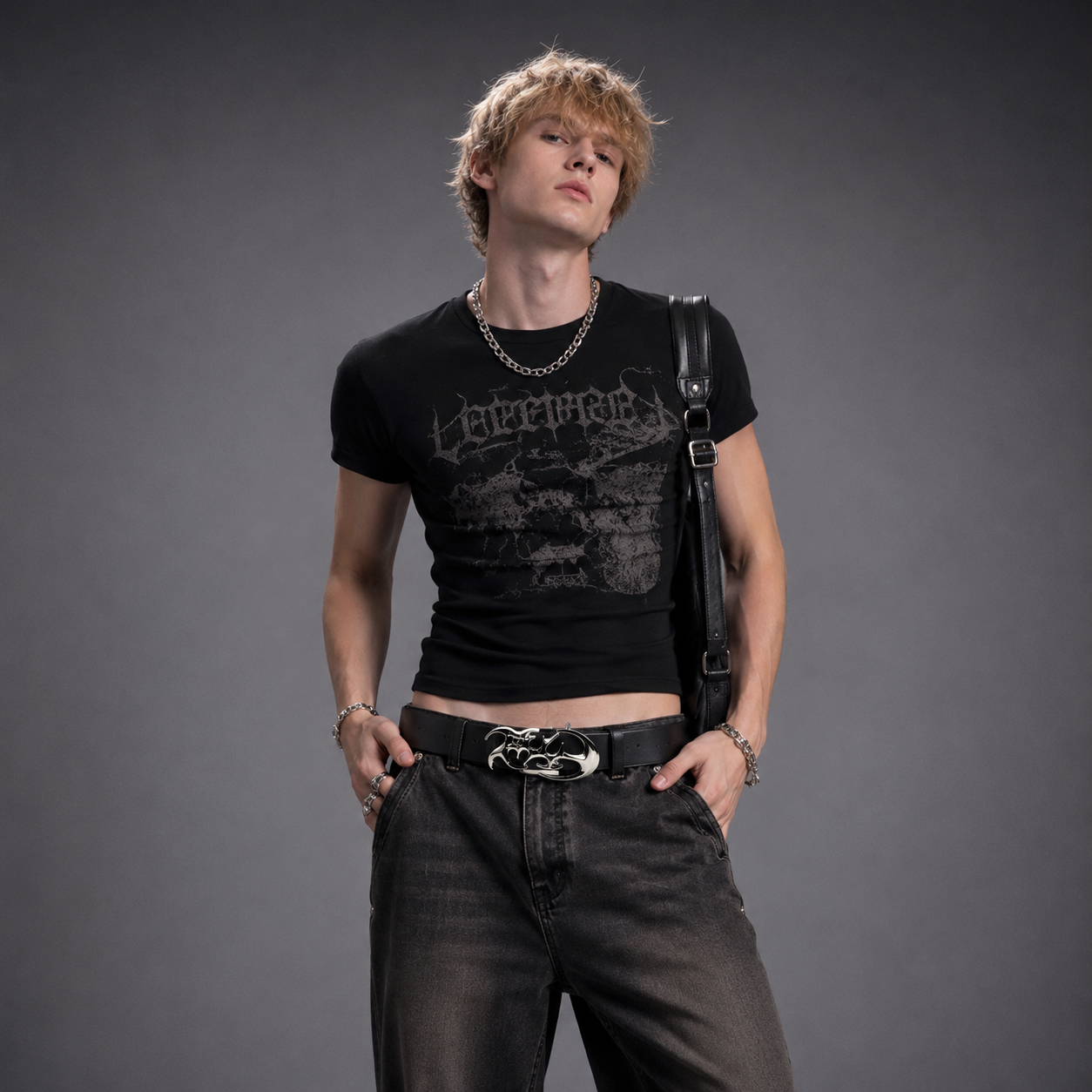 New Stylish Y2K Hollow PU Leather Fashion Punk Belt For Men Women Trendy Accessory For Gift Giving
