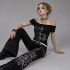 Y2K Aesthetic Retro T-shirt Women's Retro Grunge Street Wear Summer