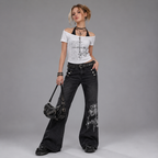 Y2K Aesthetic Retro T-shirt Women's Retro Grunge Street Wear Summer