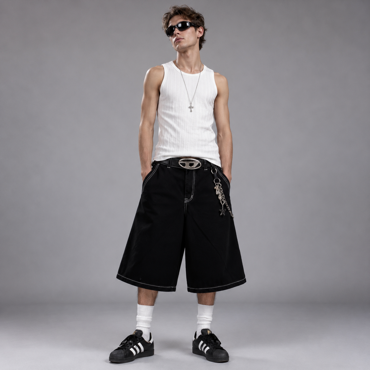 Hot Y2k Vintage Baggy Jeans Shorts Woman Streetwear Jorts Korean Harajuku Gothic Oversized Denim Pants Embroidery Summer