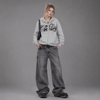 Y2K Harajuku Punk Style Retro American Zipper Hoodie
