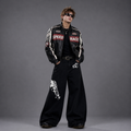 Y2K Streetwear Graphic High Streets American Baggy Wide Leg Denim Pants