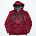 Vintage Popular New Letter Embroidery StitchingY2K Grunge MMA Elite Graphic Zip-Up Hoodie