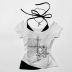 Y2K Aesthetic Retro T-shirt Women's Retro Grunge Street Wear Summer