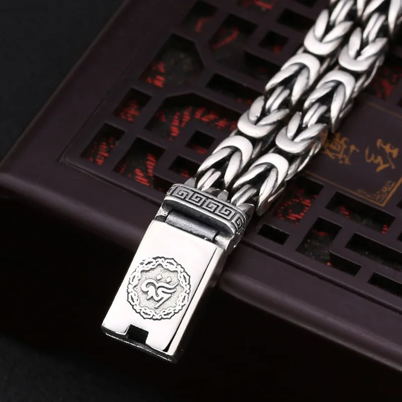 Retro  Six-Character Mantra Peace Pattern Lucky Bracelet