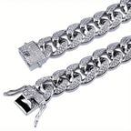 Luxury Iced Out Cuban Link Chain Bracelet