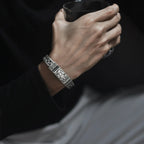 Silver Charm Bracelet Timeless Grape Totem Woven Bracelet