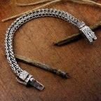 Vintage Bangles Dragon Bone Chain Weaving Bracelet