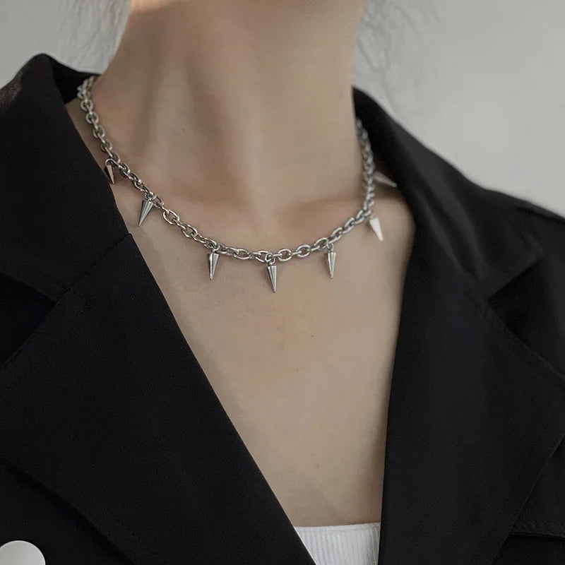 Stainless Steel Punk Aesthetic Cool Hip Hop Necklace