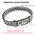 Silver Charm Bracelet Timeless Grape Totem Woven Bracelet