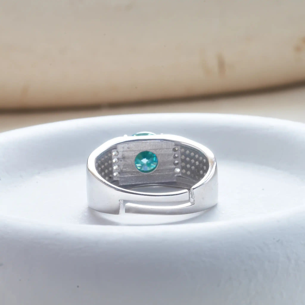 Real 1.0 Carat Moissanite Pure Solid 18K White Gold Ring