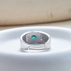 Real 1.0 Carat Moissanite Pure Solid 18K White Gold Ring