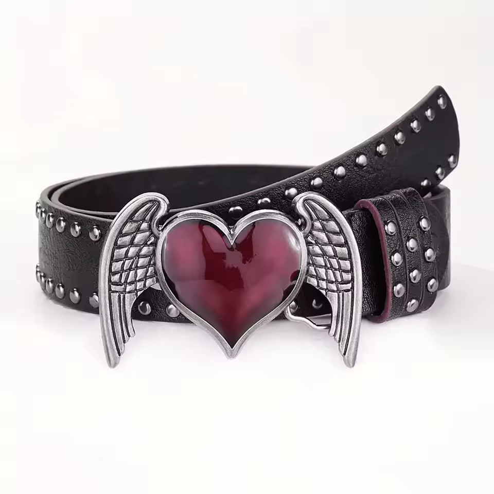Heart Y2K Punk Gothic Belt
