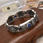 Hegemony Wide Edition Blue Diamond Bracelet