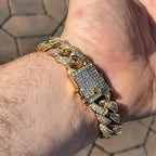 Luxury Iced Out Cuban Link Chain Bracelet