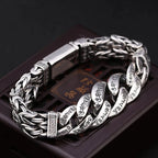 Retro  Six-Character Mantra Peace Pattern Lucky Bracelet