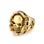 Vintage Biker Chain Skull Rings Gothic Punk Stainless Steel