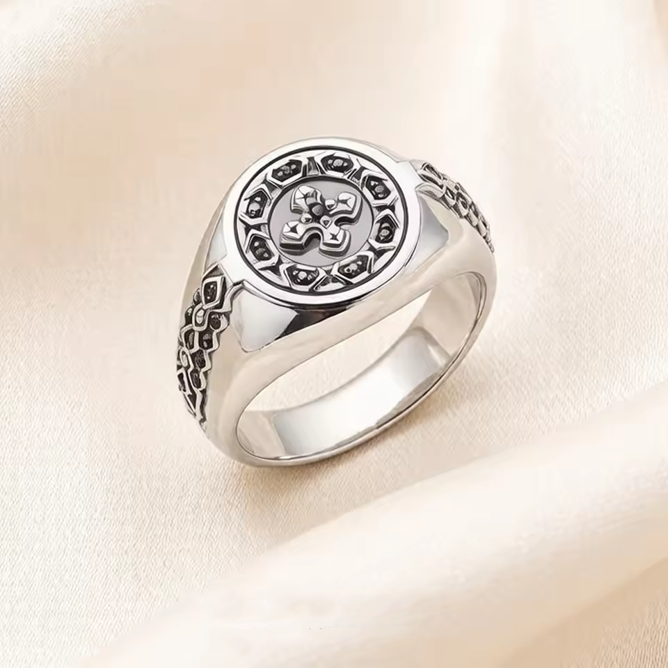 Iconic Cross Signet Ring