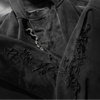 Y2K Summer New Streetwear Gothic Embroidery Hoodie Men Zip Up Loose