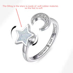 Sunflower Diamond Zircon Rotatable Ring