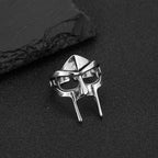 Vintage Goth Doom Mask Adjustable Joint Ring