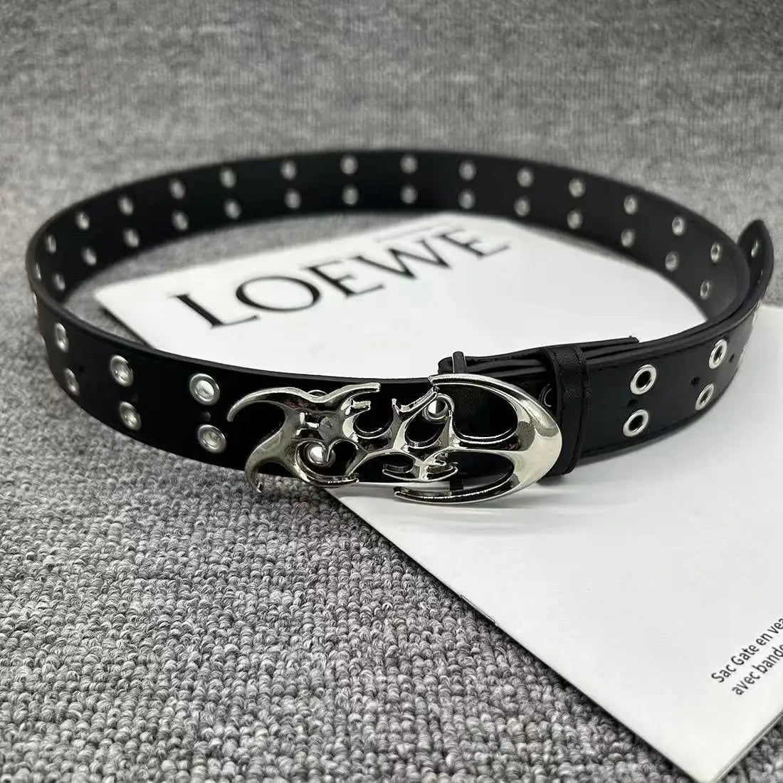 New Stylish Y2K Hollow PU Leather Fashion Punk Belt For Men Women Trendy Accessory For Gift Giving