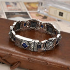 Hegemony Wide Edition Blue Diamond Bracelet