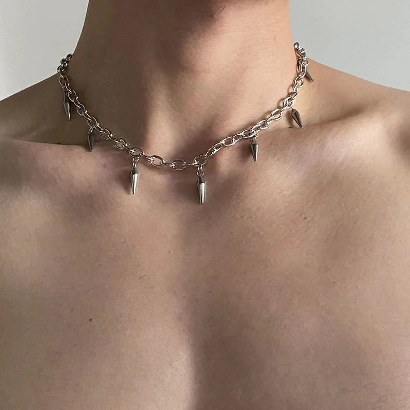 Stainless Steel Punk Aesthetic Cool Hip Hop Necklace