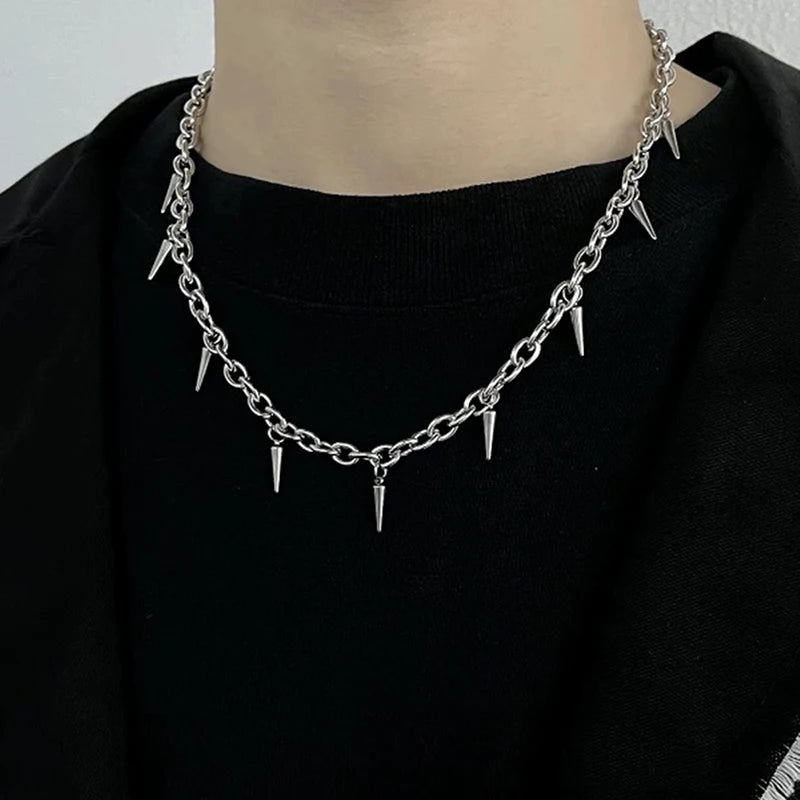 Stainless Steel Punk Aesthetic Cool Hip Hop Necklace