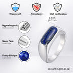 Vintage Lapis Lazuli Natural Stone Ring