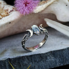 Retro Ethnic Style Moonstone Ring