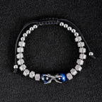 Stainless Steel Beaded Natural Tiger Eye Stone Vintage Bracelets