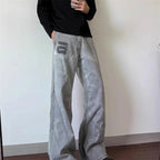 Y2K Jean For Man Washed American Straight Leg Denim Pants