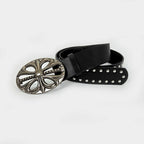 Unisex Jeans Belt Female Punk Gothic Wide Belts For Women Luxury Brands Hollow Cross Hearts Men's belt Male Rivet Waistband