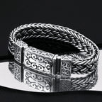 Silver Charm Bracelet Timeless Grape Totem Woven Bracelet