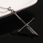 Movie Aragorn Narsil Broken Sword Cosplay Necklace Vintage Punk
