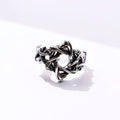 Retro Thorny Vines Star Adjustable Open Ring