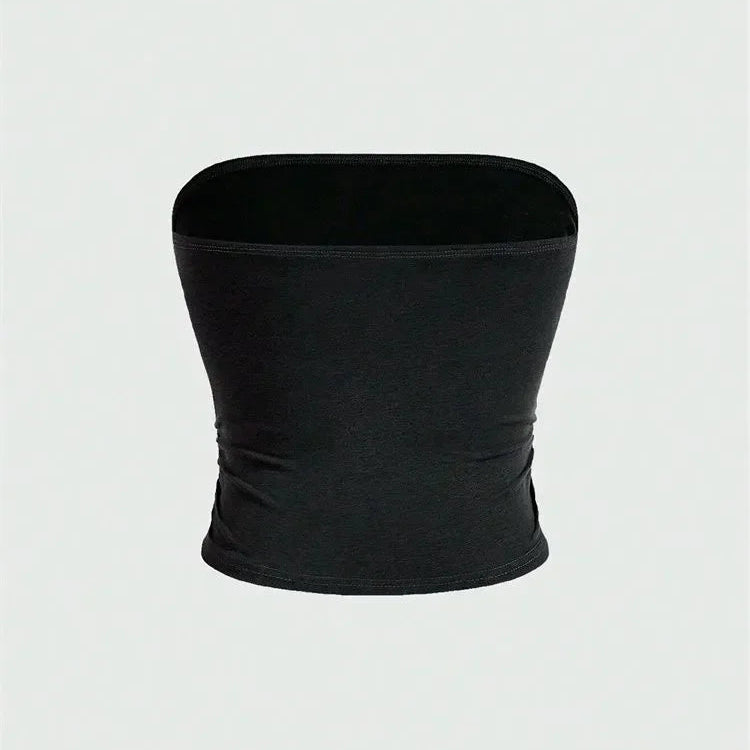 Gothic Y2K Mary Glitter Tube Top