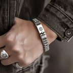 Creative Bracelets Lucky Buddhist Scripture Turn Beads Retro