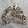 Y2K Vintage Realtree Camo Corduroy Collar Workwear Jacket