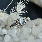 Retro Ethnic Style Moonstone Ring
