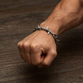 Gothic Bracelet Barbed Wire Chain Bracelets Adjustable Punk Emo Style