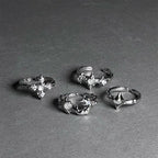Gothic Irregular Moonstone Cross Opening Ring