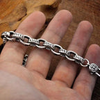 High Quality Silver New Six-Character Mantra Bracelet