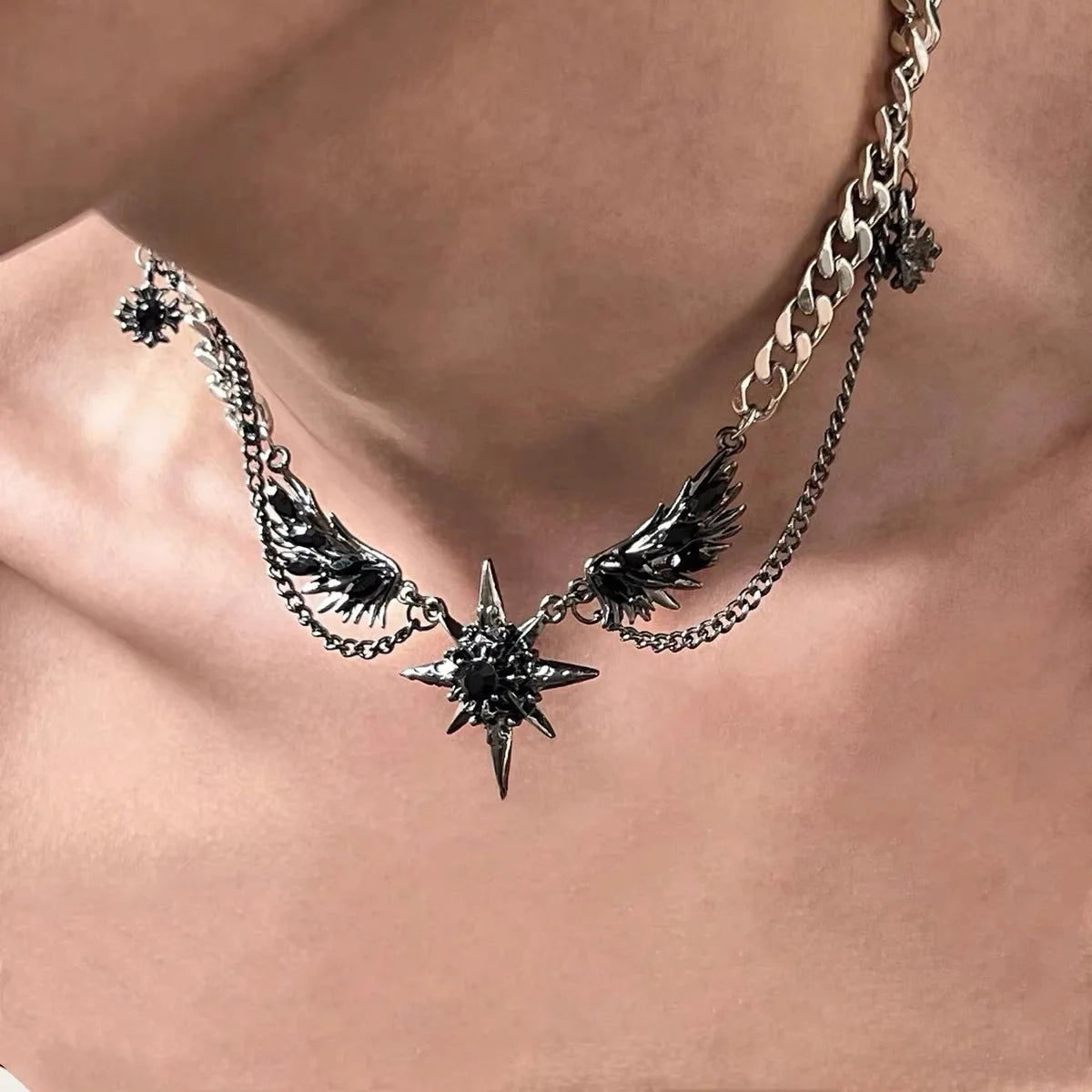 Men's Stainless Steel Necklace Popular Street Style Neck Chain