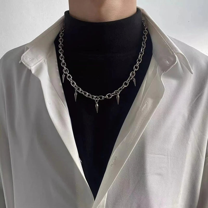 Stainless Steel Punk Aesthetic Cool Hip Hop Necklace