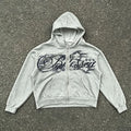 Y2K Harajuku Punk Style Retro American Zipper Hoodie