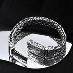 Silver Charm Bracelet Timeless Grape Totem Woven Bracelet