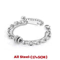 Hip Hop Black Lightning Bracelet =Non Fading Titanium Steel Punk Cuban Bracelet